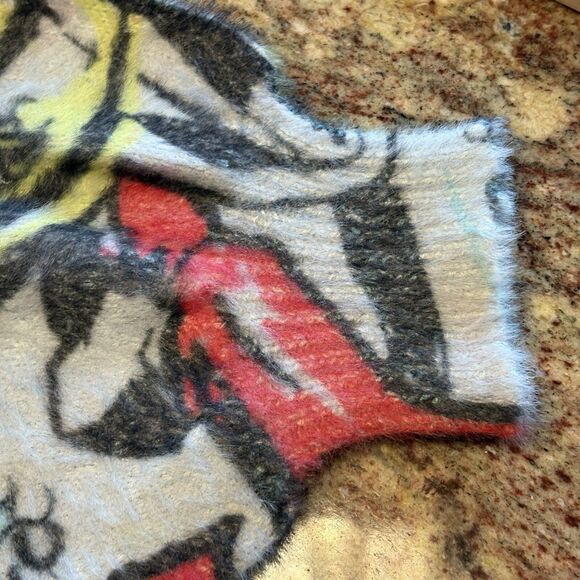 Pop Art Abstract Print Picasso Oversized Tunic Sweater MiniDress OS Wool - Picture 6 of 12